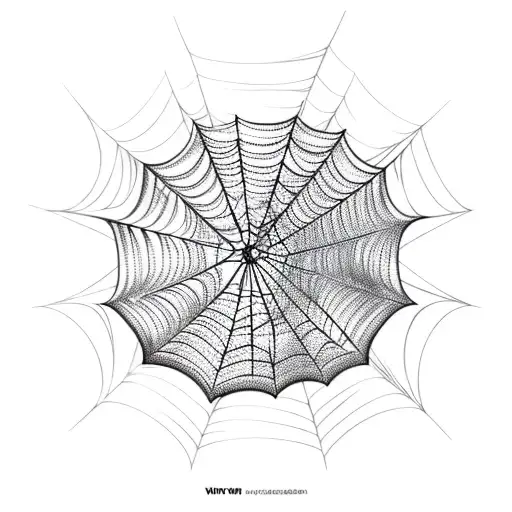 Spider Web tattoo design idea
