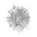 Spider Web tattoo design idea