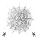 Spider Web tattoo design idea