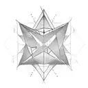 3 triangles from left to right with history of city born and death tattoo design idea