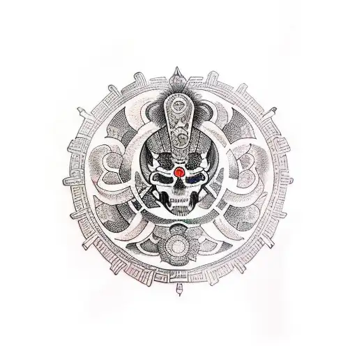 imperio azteca tattoo design idea