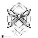 Bow and Arrow tattoo design idea