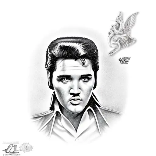 Elvis Presley tattoo design idea