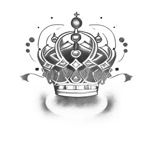 King's Crown with a quote "I am the master of my fate, I am the captain of my soul" tattoo design idea