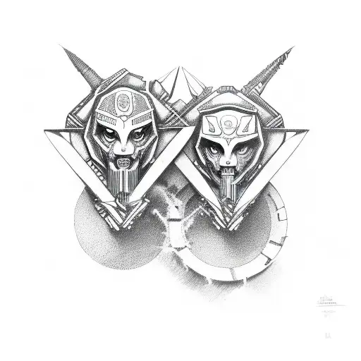 Gemini  tattoo design idea