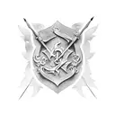 A family crest that symbolizes power and respect tattoo design idea