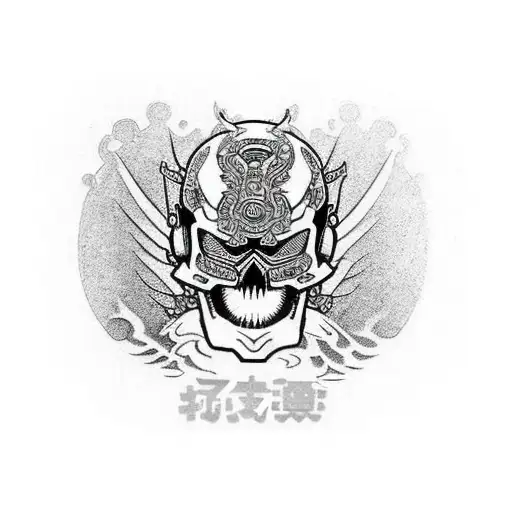 A Suzuki GSXR motorcycle with intricate details and a skull motif tattoo design idea