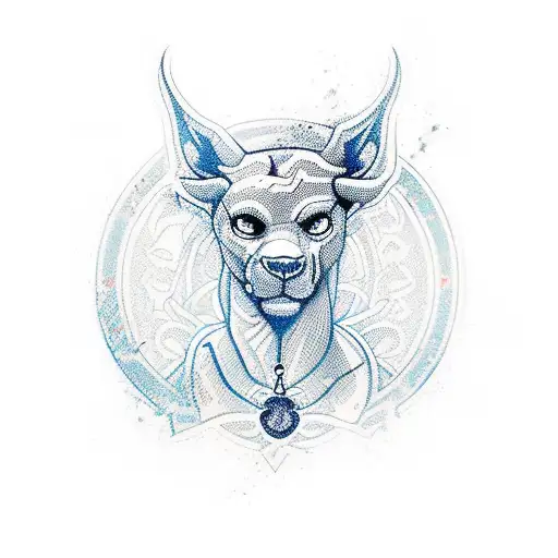 A symbolic tattoo of Viktor, no.2, surrounded by a border design inspired by the borders of Serbia, with a touch of new-school style elements tattoo design idea