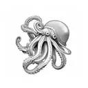 octopus with deep diving helmet tattoo design idea