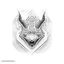 red tiger with 2001 tattoo design idea