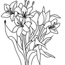 lilys and tulips tattoo design idea