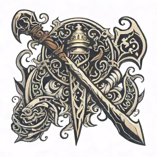 Leviathan Axe tattoo design idea