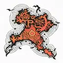 philippine map outline tattoo design idea