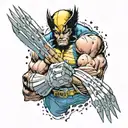 wolverine claws extended tattoo design idea