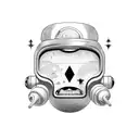 outer space alien chess tattoo design idea