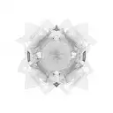 overlapping numbers tattoo design idea