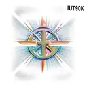 Christian Cross with 1 peter 4:8  tattoo design idea