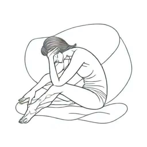 Alone tattoo design idea