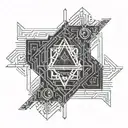 Alone tattoo design idea