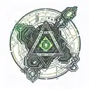 Alone tattoo design idea