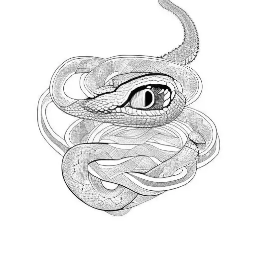 snake coiling from collar bone onto arm tattoo design idea