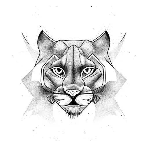 puma tattoo design idea