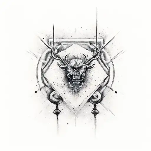 Picture a realistic upper body canvas, with ink in shades of black, grey, and white, emphasizing thin lines and strong c tattoo design idea