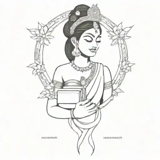 books, murugan and matriarchy  tattoo design idea