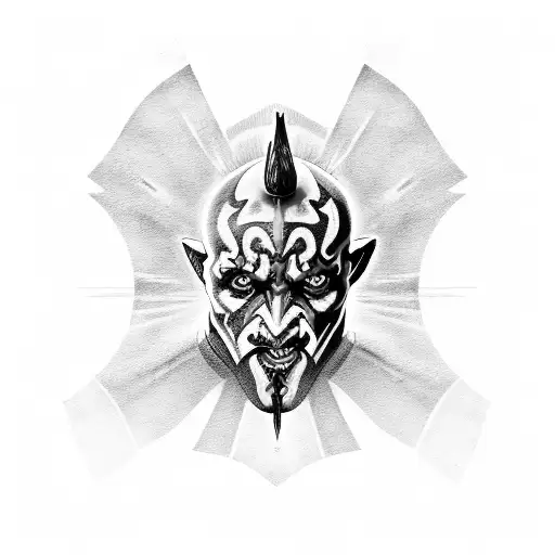 darth maul tattoo design idea
