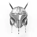 mandalorian  tattoo design idea