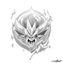 broly dragon ball z tattoo design idea