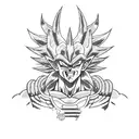 broly dragon ball z tattoo design idea