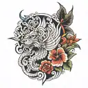 1977 1986 tattoo design idea