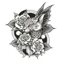 1977 1986 tattoo design idea