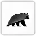 Bear tattoo design idea