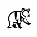 Bear tattoo design idea