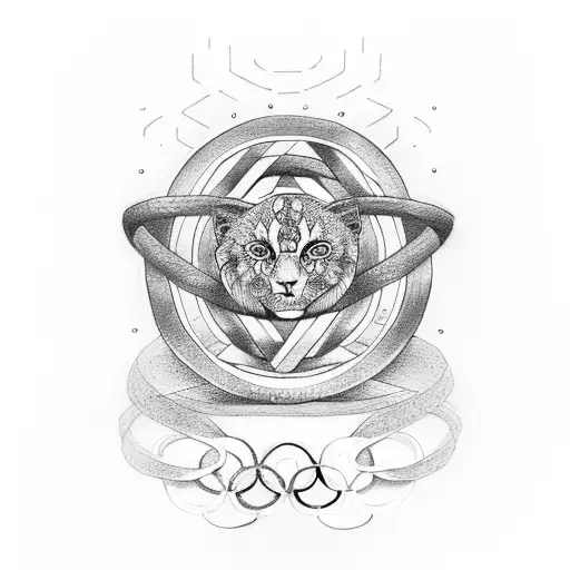 Olympic rings with name Jonneke tattoo design idea