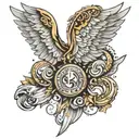 valkyrie wings,   tattoo design idea