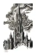 catedral leon tattoo design idea