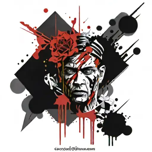 mix of bloods jewish, georgian, armenian, ukrainian and russian tattoo design idea