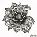 name tatoo of the name : Shreya  tattoo design idea