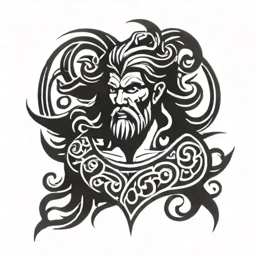 zeus tattoo design idea