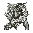 zeus tattoo design idea