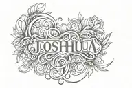 Joshua script tattoo design tattoo design idea