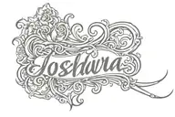 Joshua script tattoo design tattoo design idea