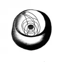"this is me trying"A tattoo based on mental health andthe lyric "I was so ahead of the curve the curve became a sphere"  tattoo design idea