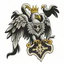 double-headed eagle tattoo design idea