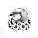 jcole caged bird tattoo design idea