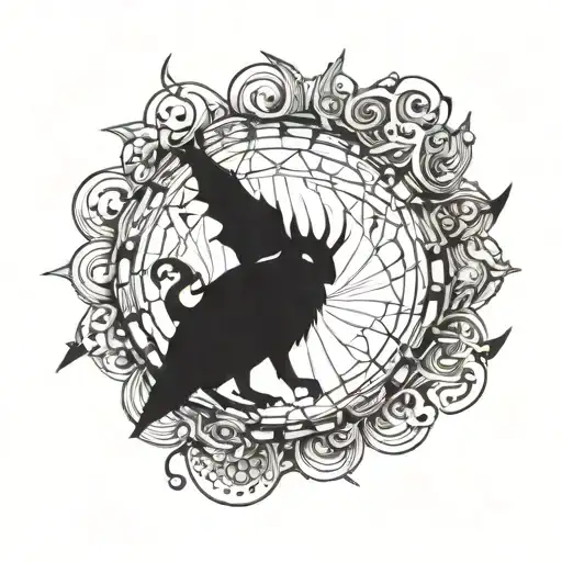 Shadow hunter tattoo design idea