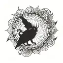 Shadow hunter tattoo design idea